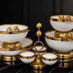 سرویس پنج تکه لیلیوم گل فلزی