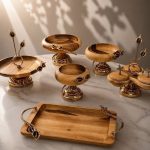 سرویس پنج تکه لیلیوم چوبی